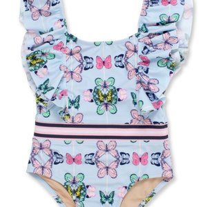 Shade Critters Butterfly Ruffle Swimsuit 4T NWT